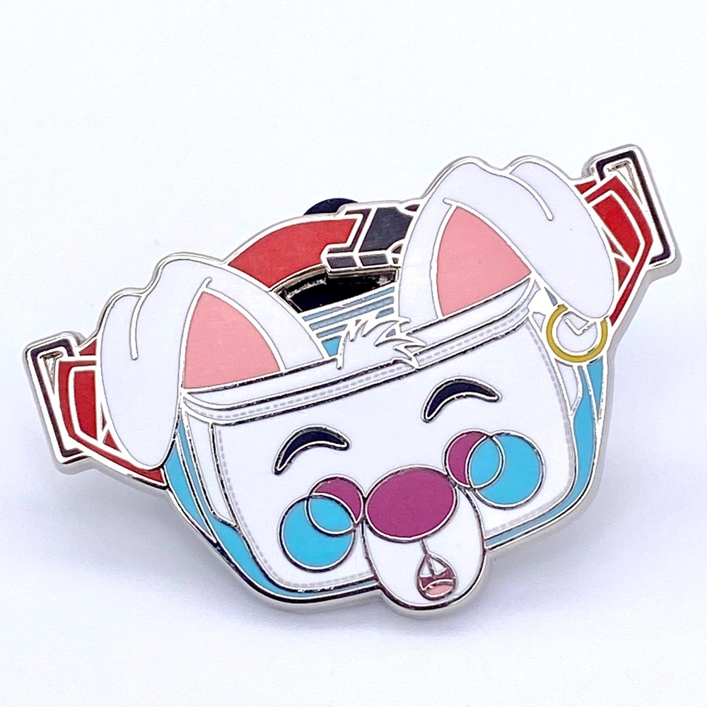 Disney White Rabbit Trader Pin 1.58" Fantasy Fanny Pack Collection Authentic